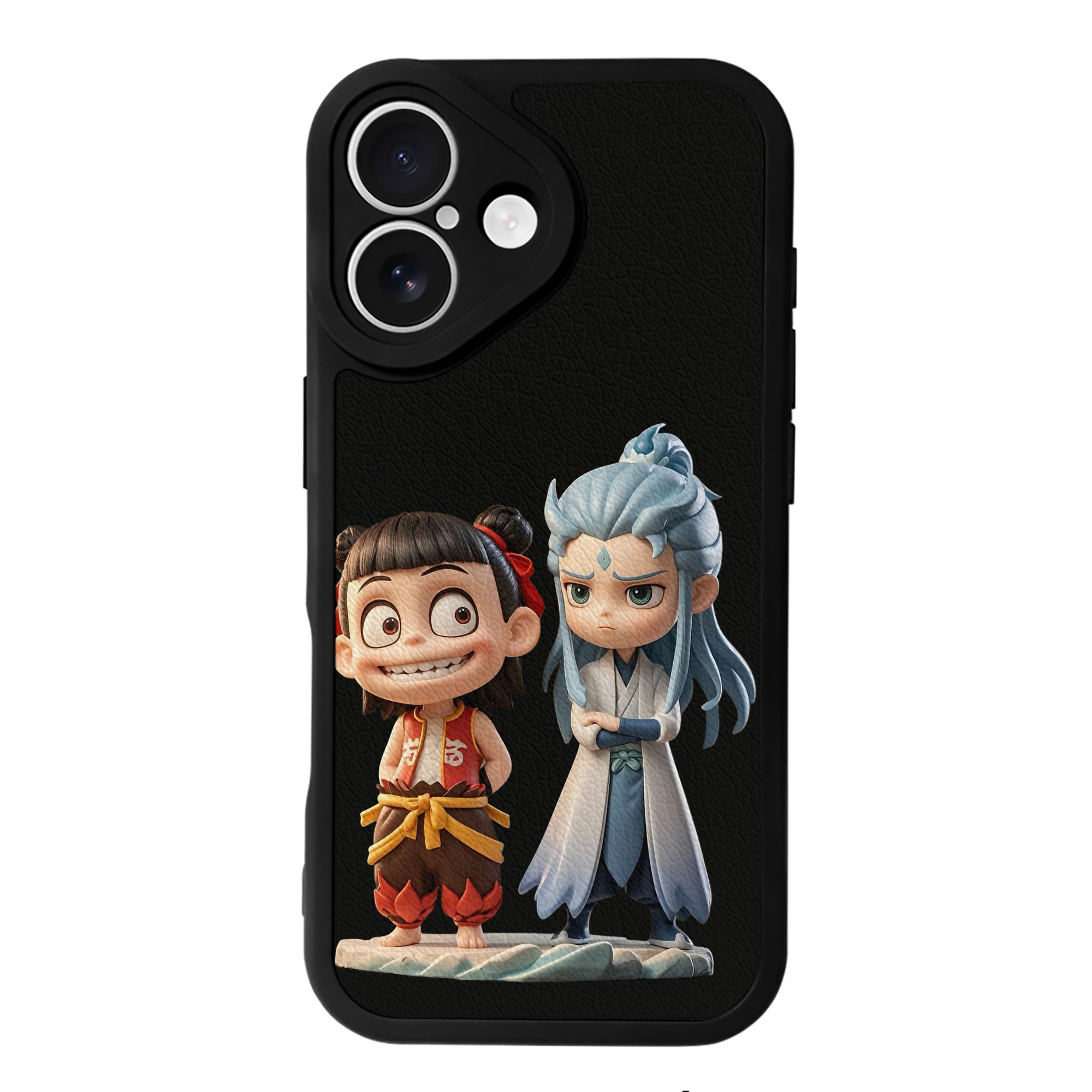 （画像用） Ne Zha 2 ナタ 魔童の大暴れ 【iPhone 16シリーズ対応】シリコンスマホケース（レザー調） 材質：シリコン